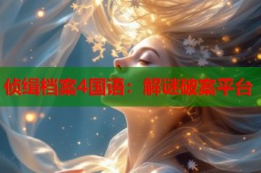 侦缉档案4国语：解谜破案平台