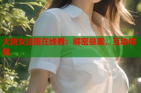 大唐女法医在线看：解密悬案，互动体验