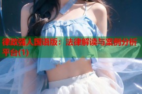 律政强人国语版：法律解读与案例分析平台(1)